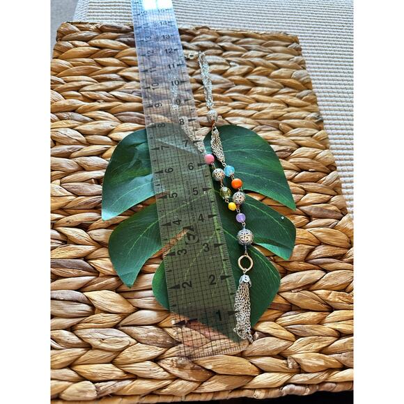 BOGO FREE COLORFUL BEADED TASSEL NECKLACE - Picture 3 of 4